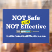 Raamklemmen - 11 x 8" met blauwe achtergrond. raamsticker (Vel 2)