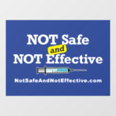 Raamklemmen - 11 x 8" met blauwe achtergrond. raamsticker (Vel)