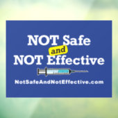 Raamklemmen - 11 x 8" met blauwe achtergrond. raamsticker (Vel 3)