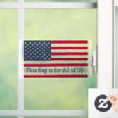 Raamklemmen - Deze vlag is voor ons allemaal! Raamsticker (Huis)