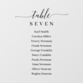 Raamklemmen Elegante bruiloft Zitting Teken Raamsticker (Vel)