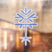 Raamklemmen met een Blue Sapling Raamsticker (Vel 2)