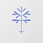 Raamklemmen met een Blue Sapling Raamsticker (Vel)