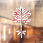 Raamklemmen met een rode dop raamsticker (Vel 2)