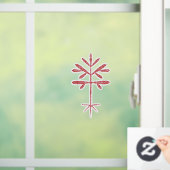 Raamklemmen met een rode dop raamsticker (Huis)