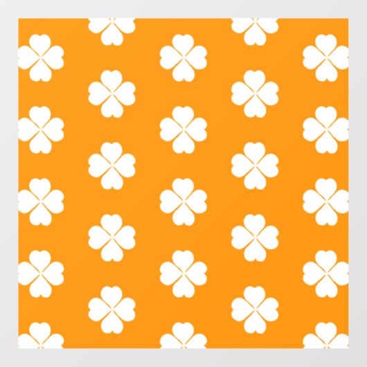 Raamklemmen met klaversmaak raamsticker (Vel)