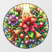 Raamklemmen van de kerstklokken raamsticker (Vel)
