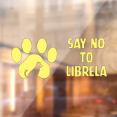 Raamklemming - geel pootontwerp raamsticker (Vel 2)