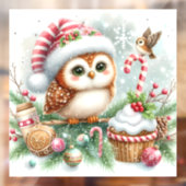 Raamklemming van de kerstuil raamsticker (Vel 2)