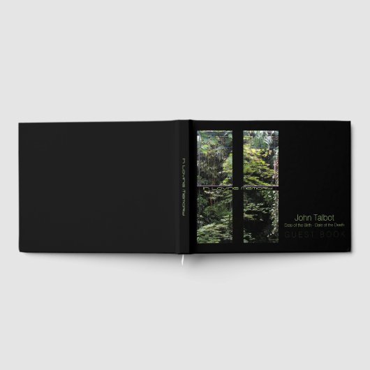 Raamkruis op Natuur Garden Memorial Guest Book Gastenboek (Volledig)