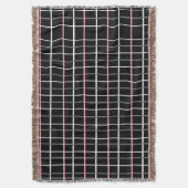 Raampaneel Afdrukken in zwart-wit met roze Deken (Voorkant Verticaal)