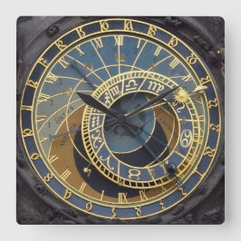 Raampunk-stijl astronomische praag grote klok