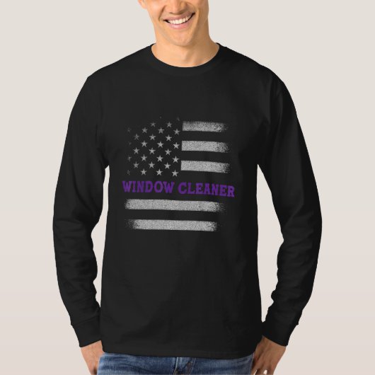 Raamreiniger Amerikaanse reiniging 8 T-shirt (Voorkant)