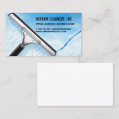 Raamreiniger Squeegee | huisdienst Visitekaartje (Voorkant / Achterkant)