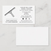 Raamreiniger Wassen Schoonmaken Schoon Social Medi Visitekaartje (Voorkant / Achterkant)