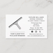 Raamreiniger Wassen Schoonmaken Schoon Social Medi Visitekaartje (Voorkant)