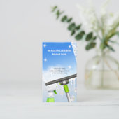 Raamreinigers | Schoonmaakservice Squeegee Visitekaartje (Staand voorkant)