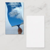 Raamreinigers | Wolken | schoonmaakdienst Visitekaartje (Voorkant / Achterkant)