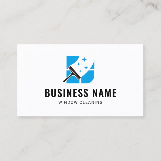 Raamreiniging Exterieur Huis schoonmaakservice Visitekaartje (Voorkant)