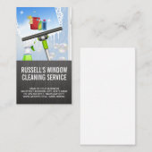 Raamreinigingsdienst | Schoon pictogram Visitekaartje (Voorkant / Achterkant)