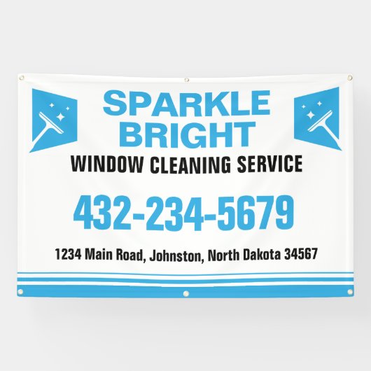 Raamreinigingsdienst Spandoek (Horizontaal)