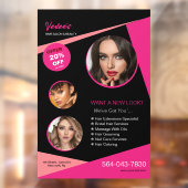 Raamsjabloon voor salonservices raamsticker (Vel 2)