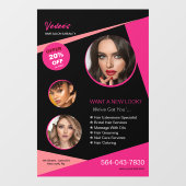 Raamsjabloon voor salonservices raamsticker (Vel)