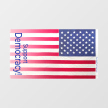 Raamsluiting met verticale afbeelding van "Support