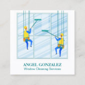 Raamspoeling met hoge resolutie vierkante visitekaartje (Voorkant)