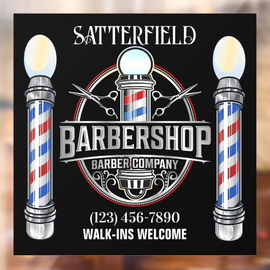 Raamsticker kapperszaak (Vel 2)