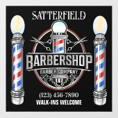 Raamsticker kapperszaak (Vel)