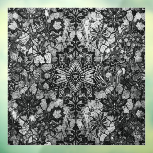 Raamsticker Regal Black Lace (Vel 3)