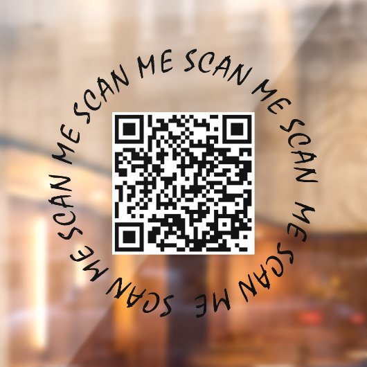 Raamsticker - Uw QR-code Scan mij (Vel 2)