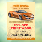 Raamsticker voor autowasdiensten (Vel 3)