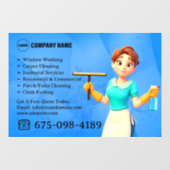 Raamsticker voor schoonmaakdienst (Vel)