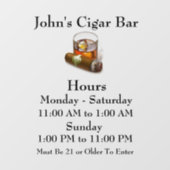 Raamsticker voor winkel of bedrijf (Vel)