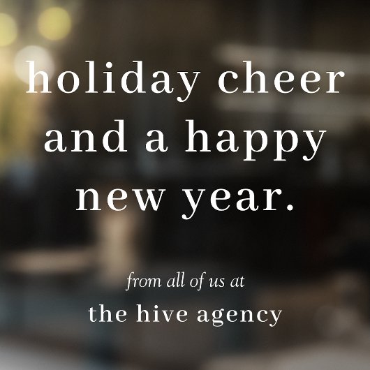 Raamsticker | Zakelijke Kerst Groet