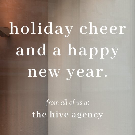 Raamsticker | Zakelijke Kerst Groet