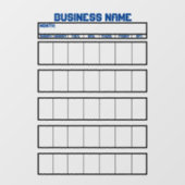 Raamstickers Kalender Niet-Magnetische Whiteboards Raamsticker (Vel)