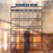 Raamstickers Kalender Niet-Magnetische Whiteboards Raamsticker (Vel 2)