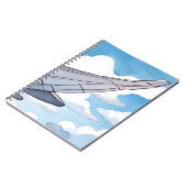raamstoel | Vliegtuig Wing Sky Waterverf Travel Notitieboek (Linkerzijde)
