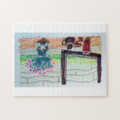 Raamthee en Bloemen Legpuzzel (Horizontaal)