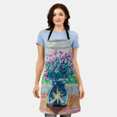 Raamthee en Bloemen Schort (Gedragen)