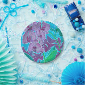 Raamwerk in tuinbouwvloeren papieren bordje (Feest)