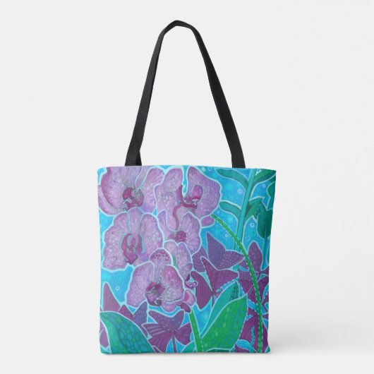 Raamwerk in tuinbouwvloeren tote bag (Achterkant)