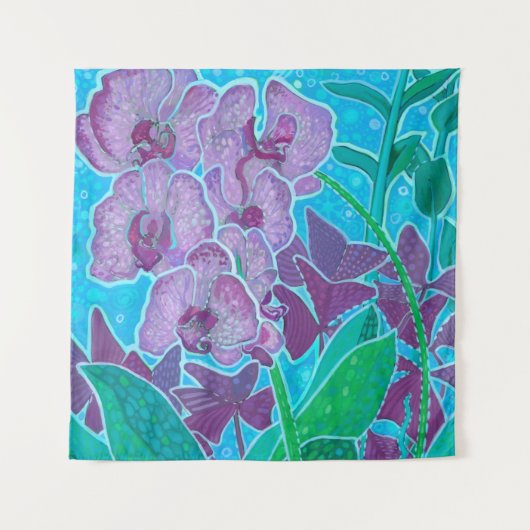 Raamwerk in tuinbouwvloeren wandkleed (Voorkant)