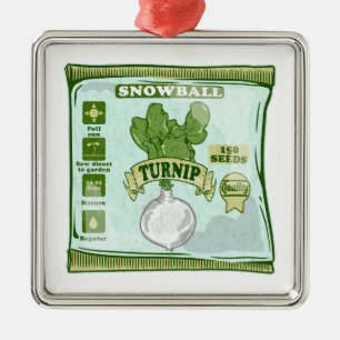 raapzaad voor de teelt van groenten metalen ornament