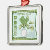 raapzaad voor de teelt van groenten metalen ornament (Links)