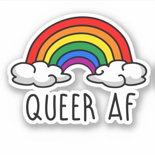 RAAR AF STICKER (Voorkant)
