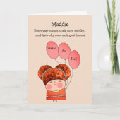 Raar beste vriend kaart (Voorkant)